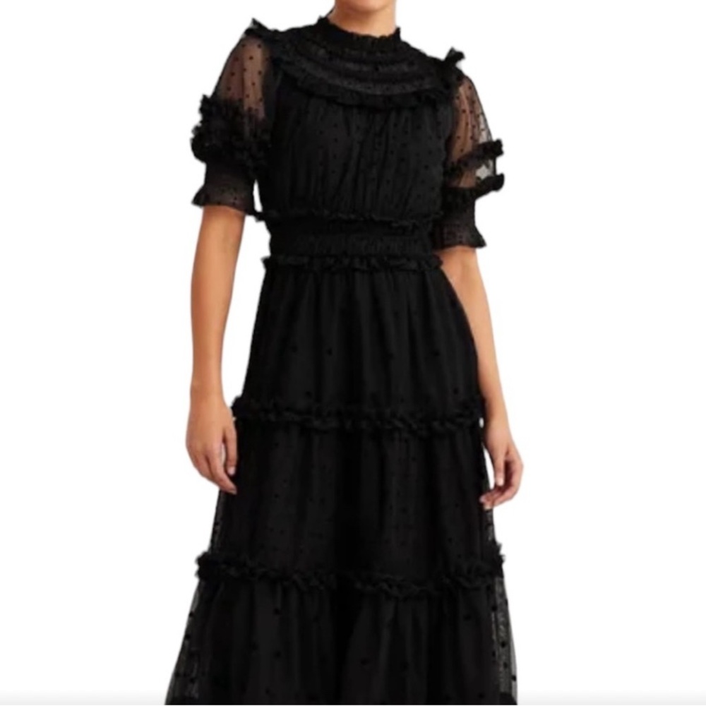 Boden Tulle Elegant Black Women's Dress